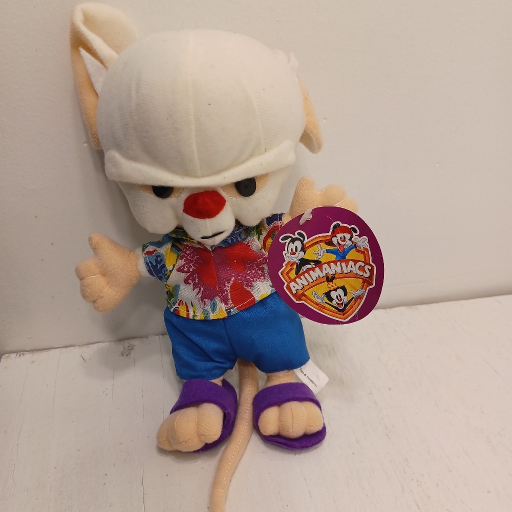 Rare New Animanias Ace The Brain Hawaiian 1997 vintage tags